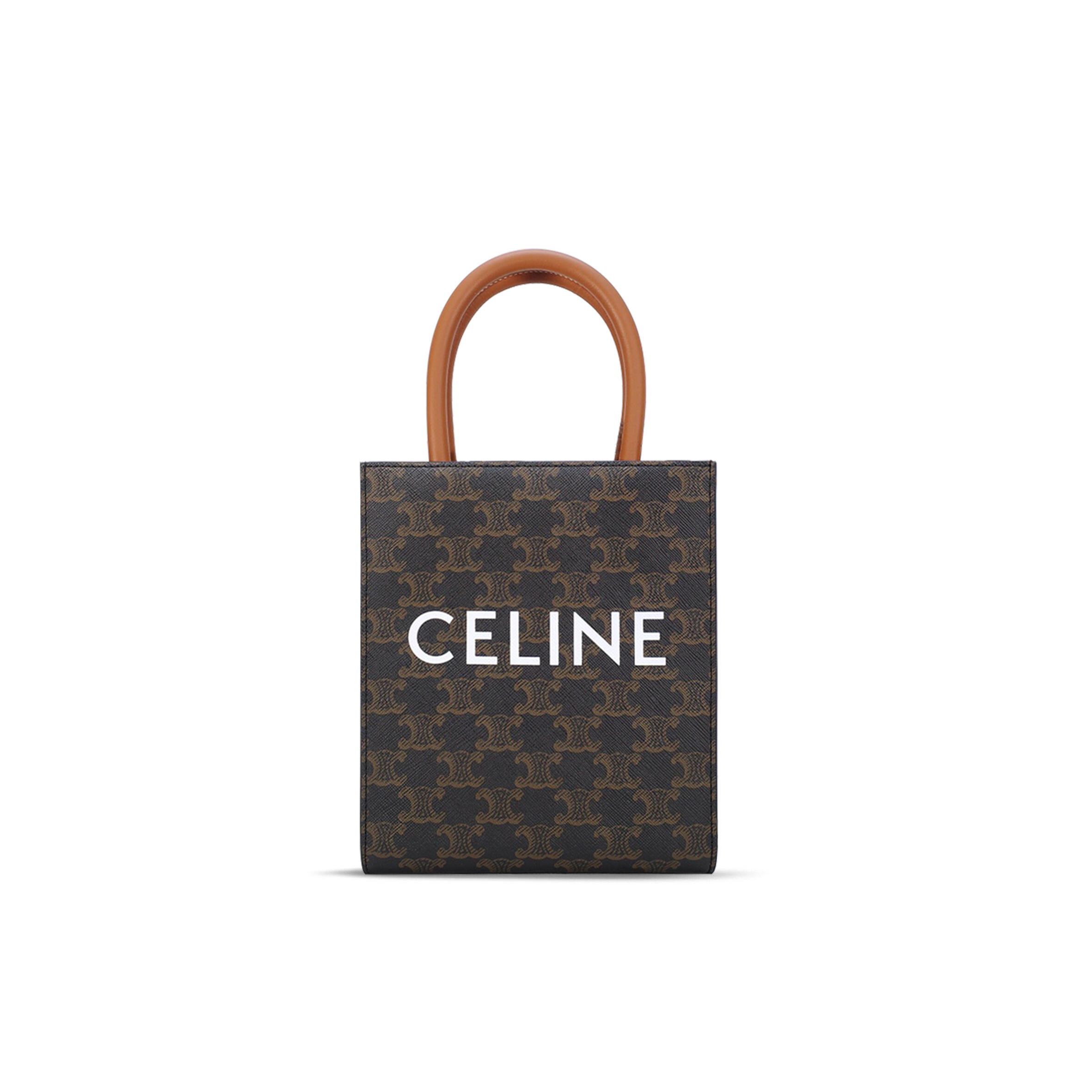 Ce**e mini tote in cabas triomphe prints and leather 194372bzk.27eq (21*17*4cm)